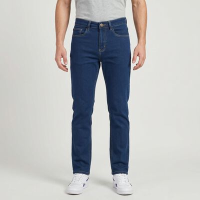 Men's Blue Slim Fit Classic Five Pocket Jeans