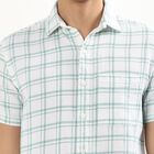 Men's Light Sage Green Cotton Classic Casual Shirt, हल्का हरा, small