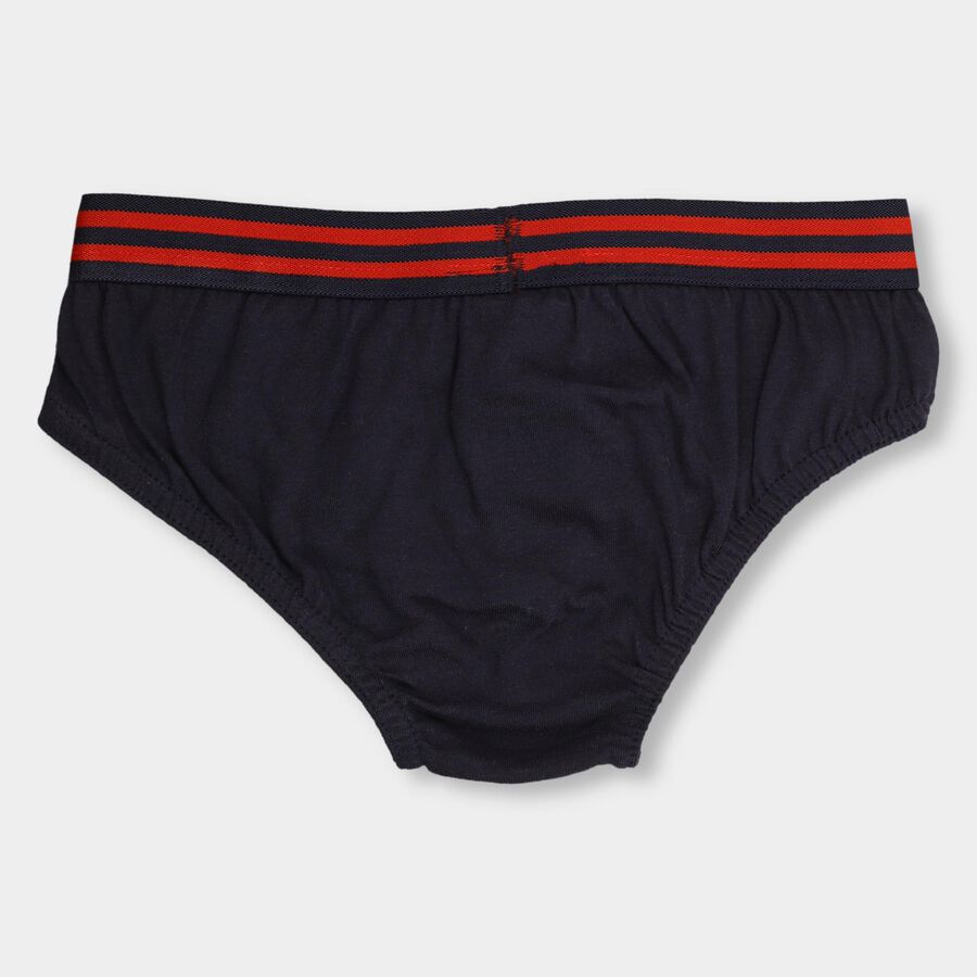 Boys' 100% Cotton Briefs, नेवी ब्लू, large image number null