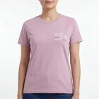 Women's Lilac Round Neck Casual T-Shirt, Lilac, small