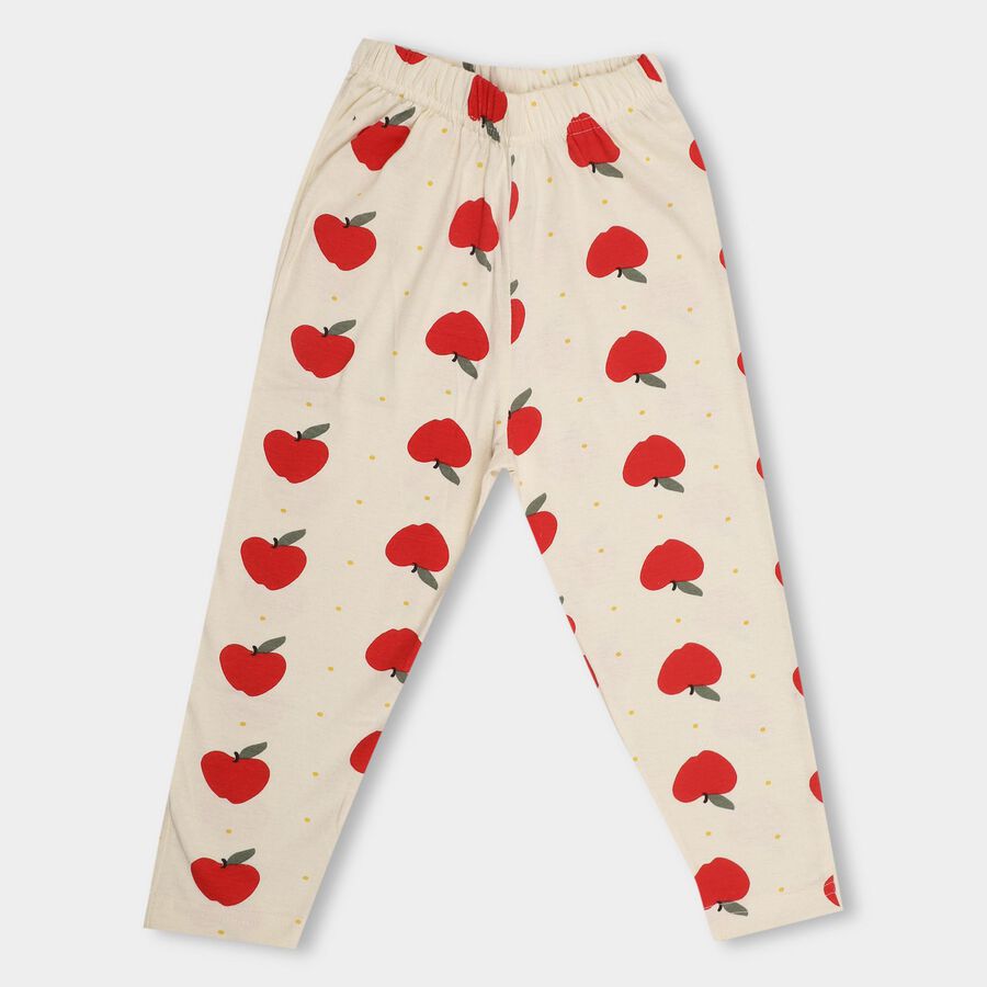 Girls' Pyjama, Off White, large image number null