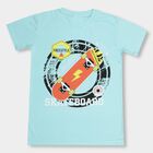 Boys' Half Sleeves T-Shirt, एक्वा, small