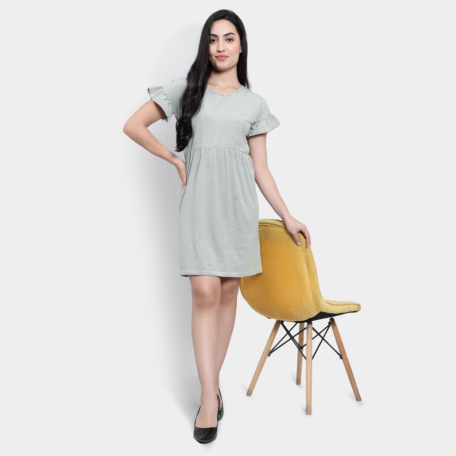 Stripes Dress, Olive, large image number null