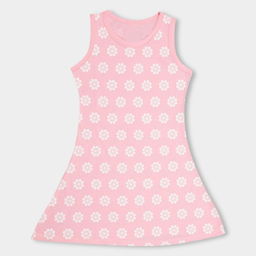Girls' Frock, गुलाबी, large image number null