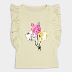 Girls' 100% Cotton T-Shirt, पीला, small image number null