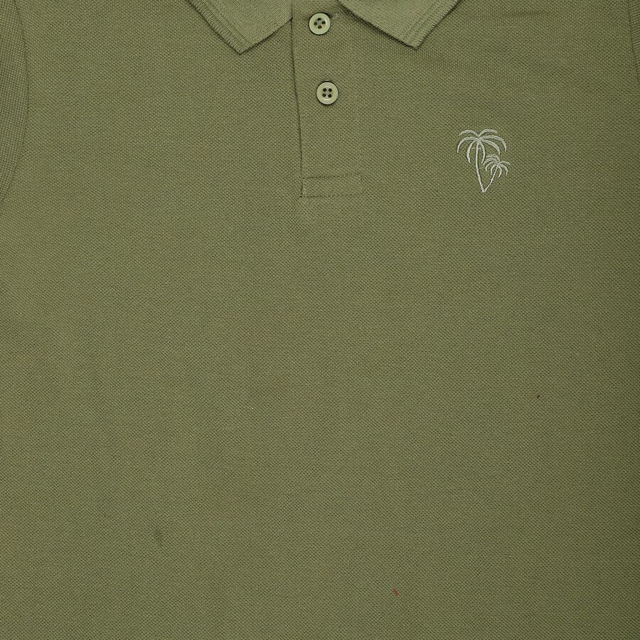 Boys' Half Sleeves T-Shirt, हल्का हरा, large