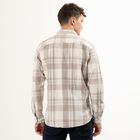 Men's Regular Collar Casual Shirt, Beige, small image number null