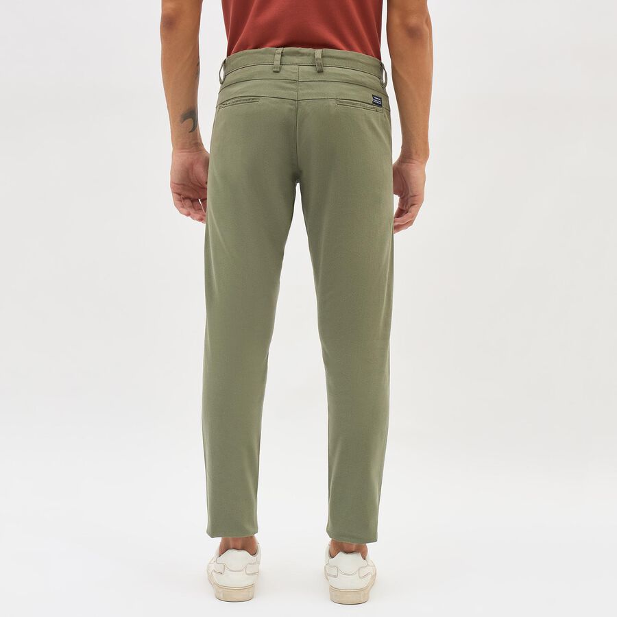 Men's Slim Fit Casual Trousers, Light Green, large image number null