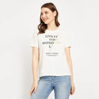 Round Neck T-Shirt, Off White, small image number null