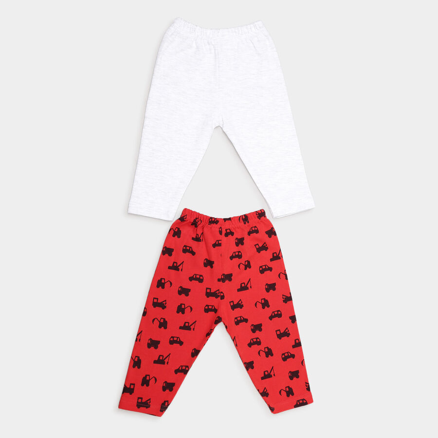 Infants Cotton Printed Pyjama, Red, large image number null