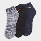 Men's Socks (Pack of 3), चारकोल, small