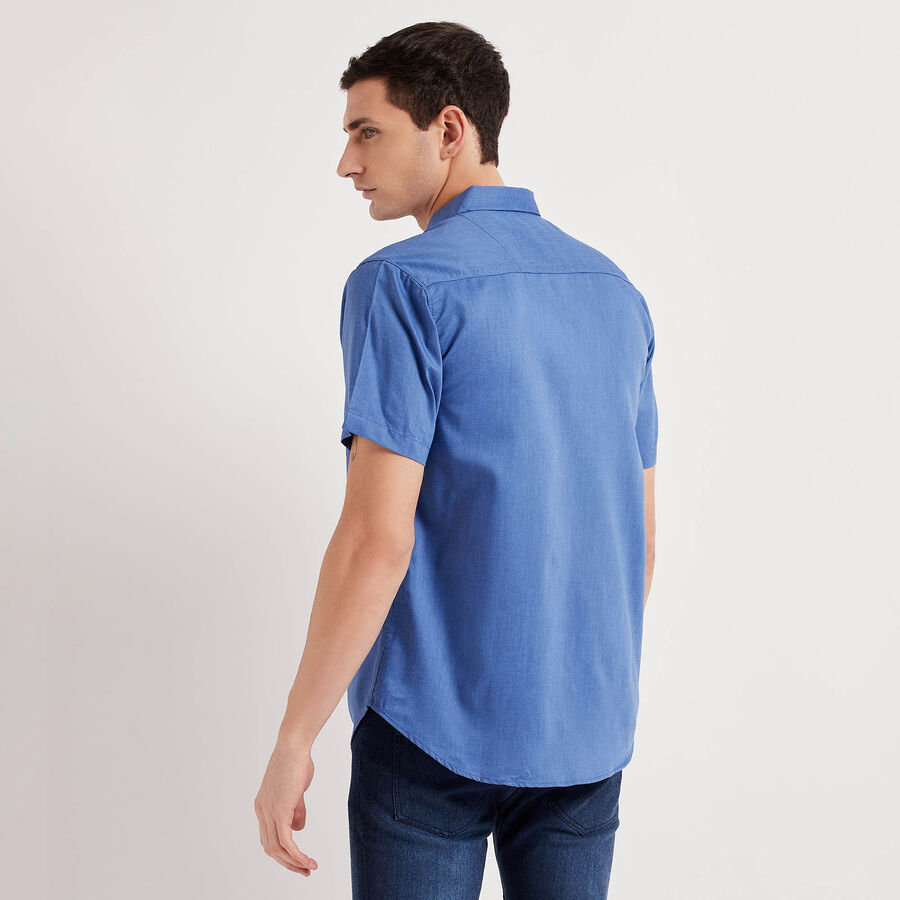 Solid Casual Shirt, Light Blue, large image number null