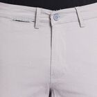 Men's Slim Fit Casual Trousers, हल्का ग्रे, small