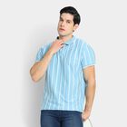 Men's Collared Half Sleeves T-Shirt , Light Blue, small image number null