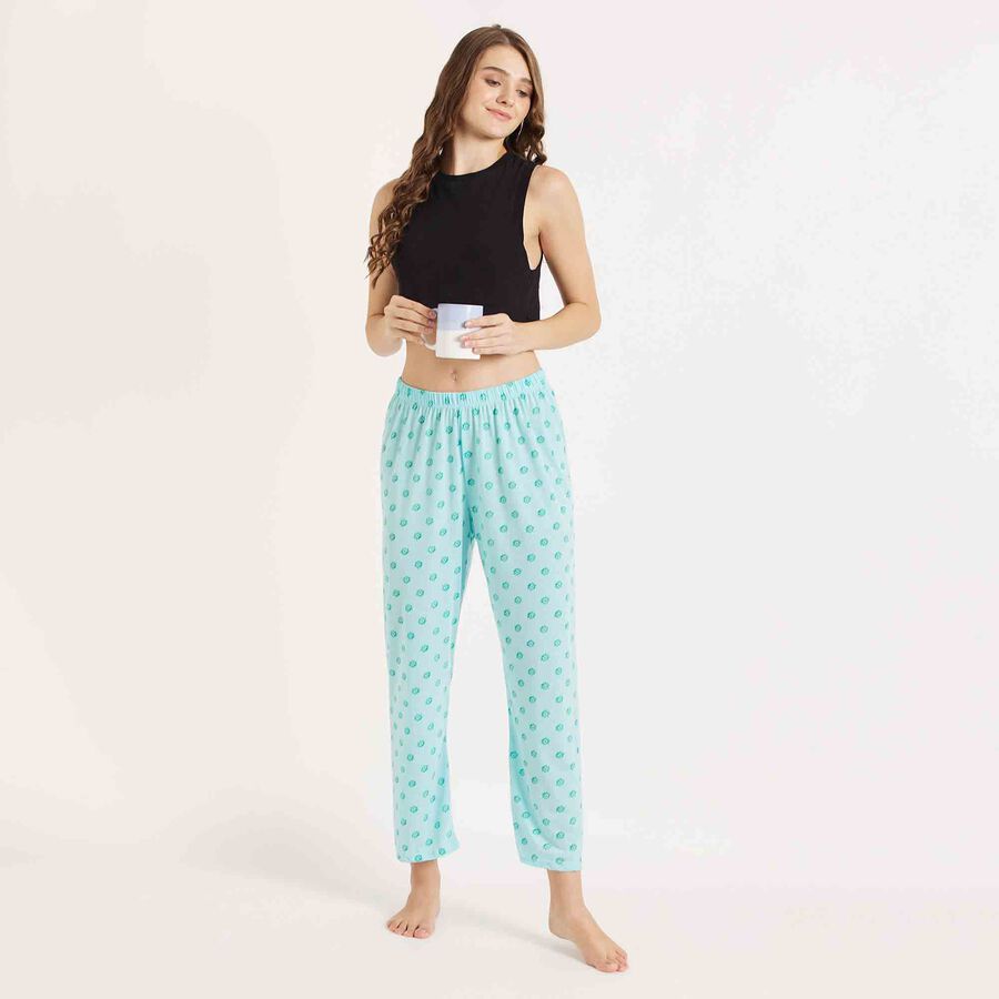 Printed Pyjama, हल्का हरा, large image number null