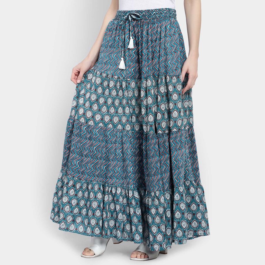 Solid Lehenga Skirt, Light Grey, large image number null