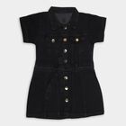 Girls' Frock , काला, small image number null