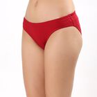 Women's Deep Crimson Red Bikini Panty, Maroon, small