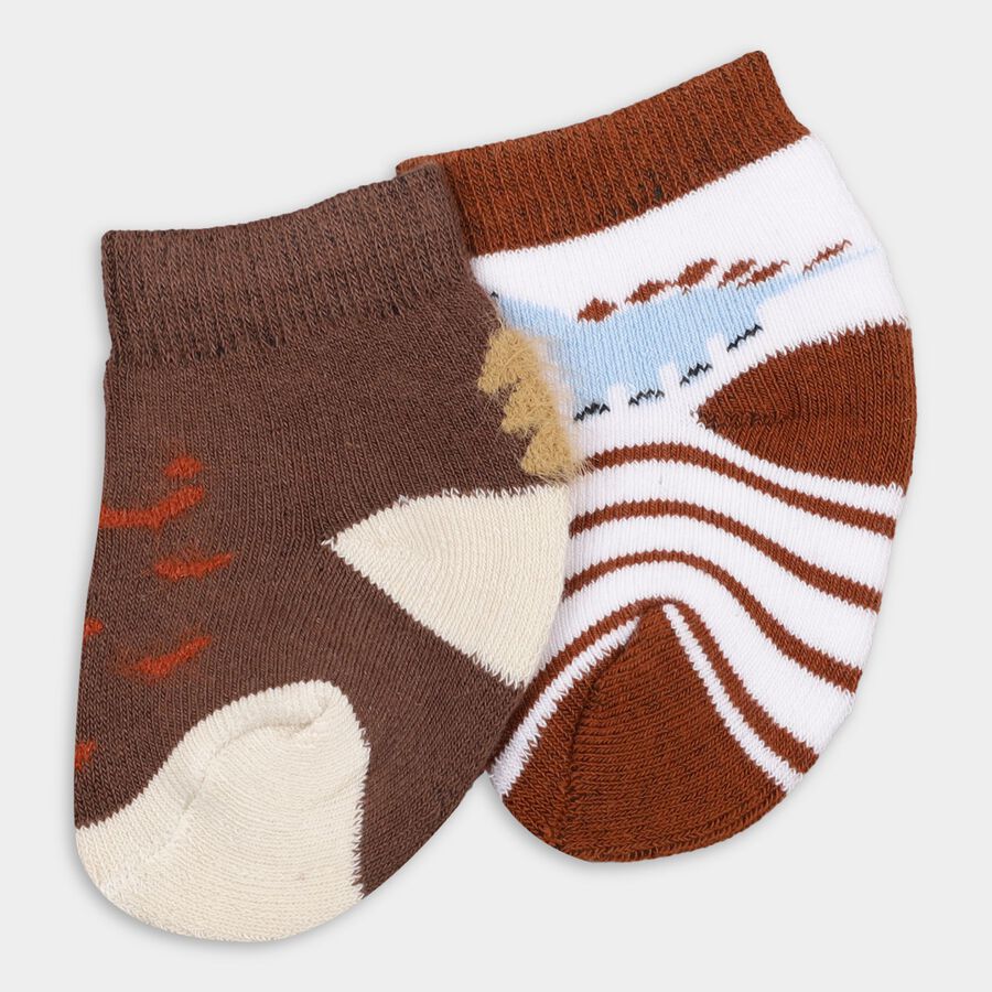 Infants' Socks (Pack of 2), Beige, large image number null
