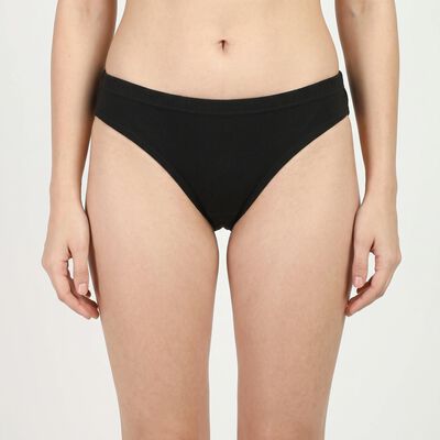 Women's Olive Regular Fit Solid Panty