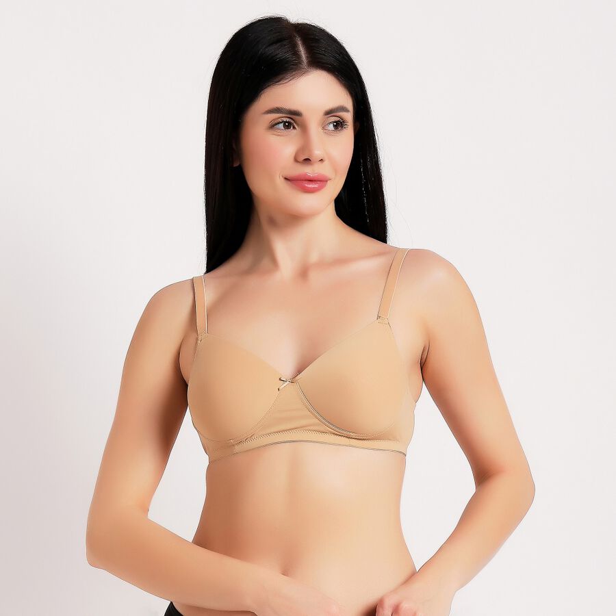 Ladies' Padded Bra, Khaki, large image number null