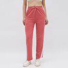 Women's Cotton Blend Relaxed Fit Track Pants, मूँगा (कोरल), small image number null