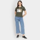 Ladies' Round Neck T-Shirt, Olive, small image number null