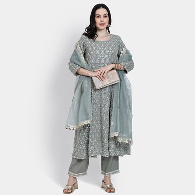 Ladies' Kurta Pyjama Set with Dupatta