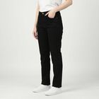 Women's Black Slim Fit Stretchable Jeans, Black, small