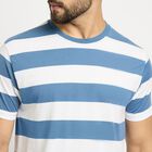 Men's Round Neck Half Sleeves T-Shirt , Mid Blue, small image number null