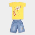 Boys' 100% Cotton Woven Baba Suit , Mustard, small image number null