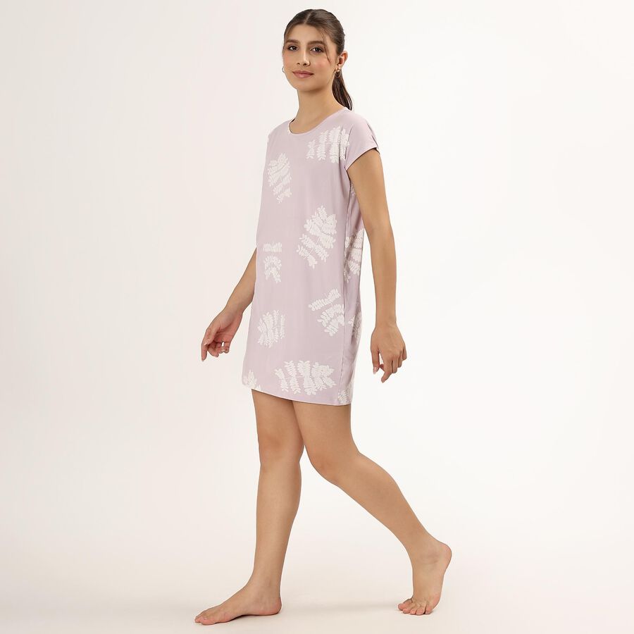 Ladies' Knee Length Nighty , Pink, large image number null
