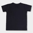 Boys' 100% Cotton Half Sleeves T-Shirt, नेवी ब्लू, small image number null
