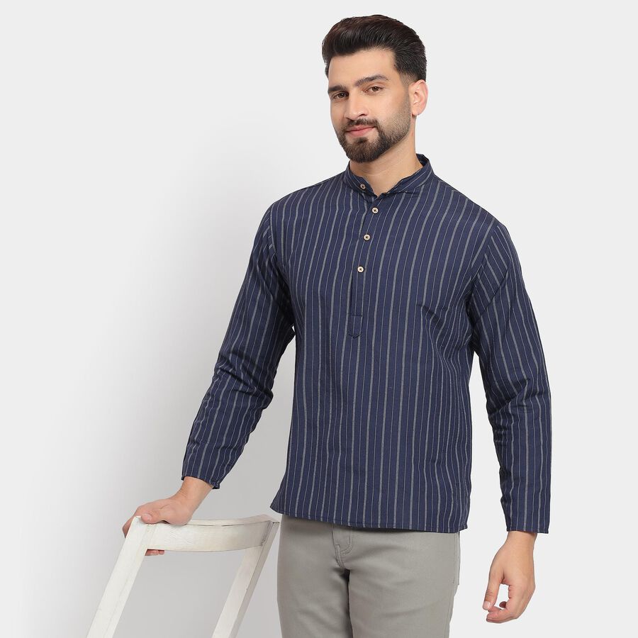 Men's Kurta , Navy Blue, large image number null