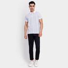 Men's 100% Cotton Collared Half Sleeves T-Shirt , सफ़ेद, small image number null