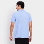 Men's Collared Half Sleeves T-Shirt, Light Blue, small image number null