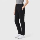 Women's Black Straight Fit Solid Track Pants, काला, small