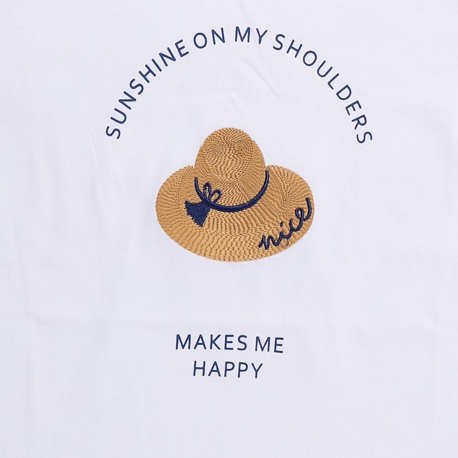 Girls' T-Shirt, White, large image number null