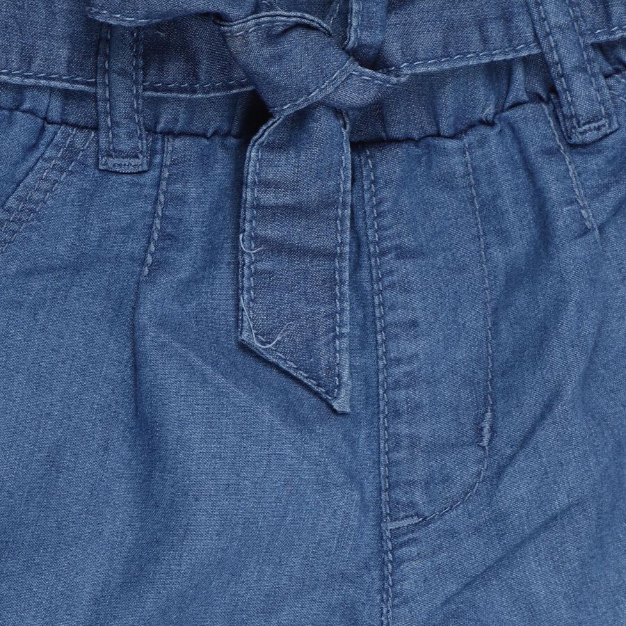 Girls' Capri, Mid Blue, large image number null
