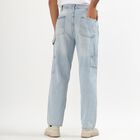 Men's Blue Regular Fit Five-Pocket Jeans, Light Blue, small