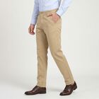 Men's Beige Slim Fit Chino Trousers, Beige, small