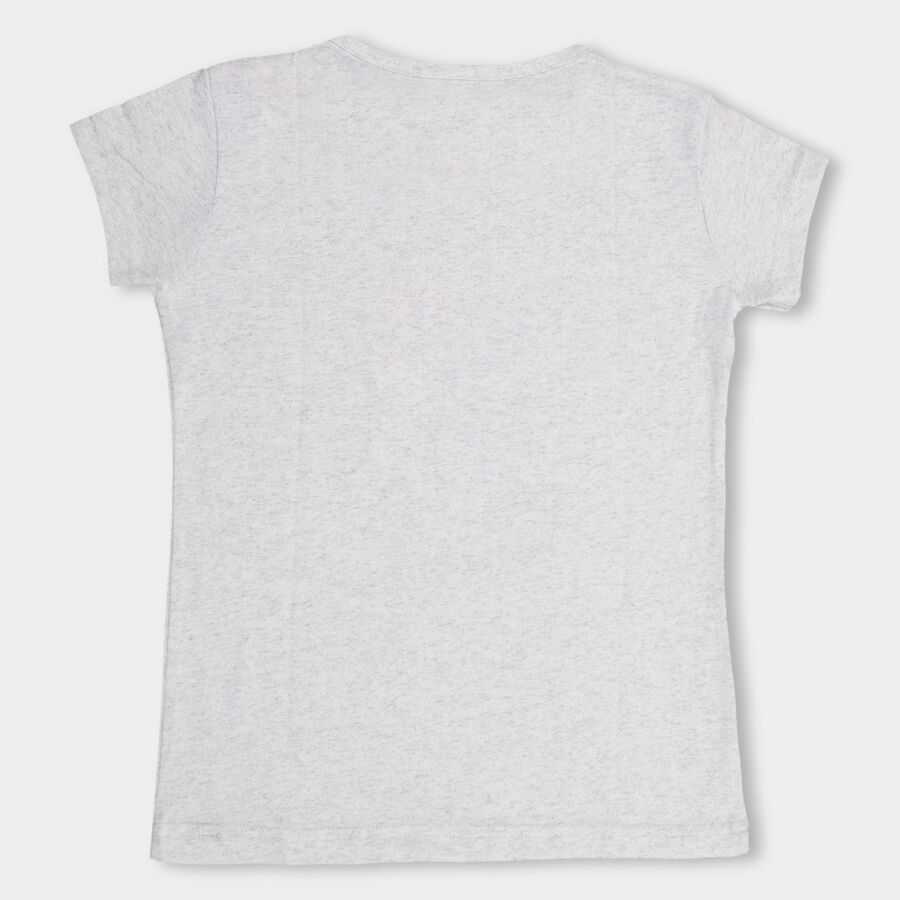 Girls' T-Shirt , Melange Light Grey, large image number null