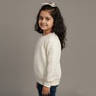 Girls' Sweatshirt, Beige, small image number null