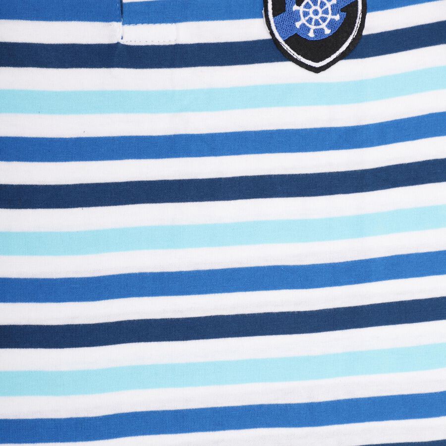 Boys' 100% Cotton Half Sleeves T-Shirt , नेवी ब्लू, large image number null