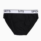 Boys' Jet Black Cotton Regular Fit Briefs, काला, small image number null