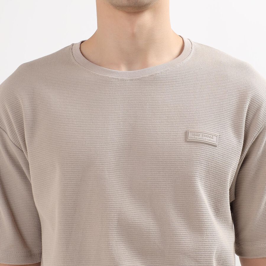 Men's Half Sleeves T-Shirt, Beige, large image number null