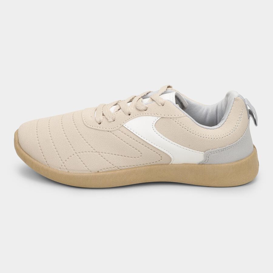 Men's Lace-Up Casual Shoes, White, large