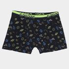 Boys' Navy Regular Fit Space Print Briefs, नेवी ब्लू, small image number null