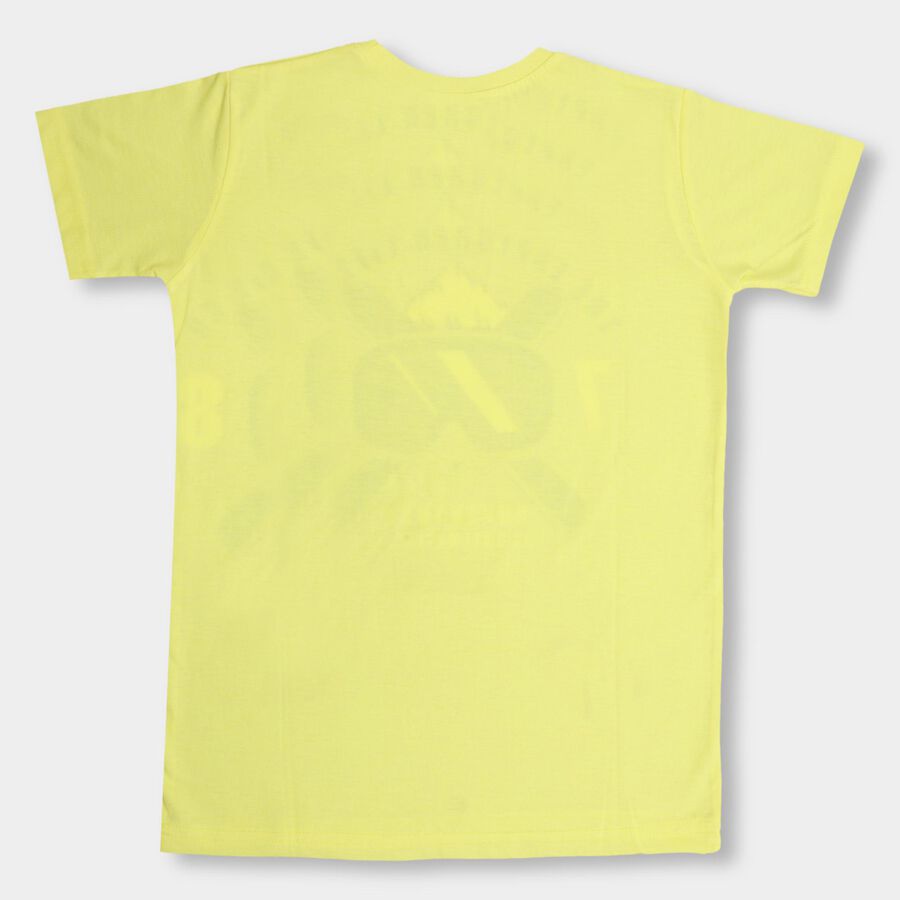 Boys' Half Sleeves T-Shirt , पीला, large image number null