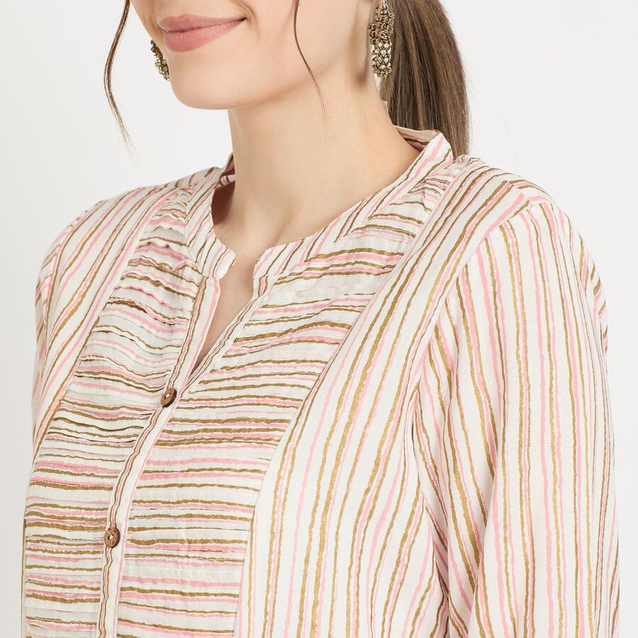 Ladies' Kurta, हल्का गुलाबी, large image number null